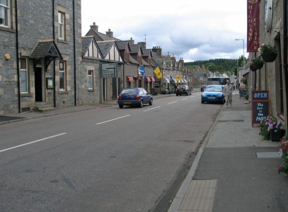 The village of Tomintoul in Moray, gateway to the Cairngorms Dark Sky Park