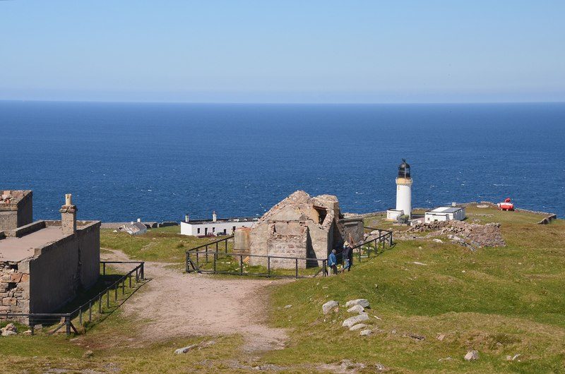 Cape Wrath lighthouse in Sutherland, reached only by passenger ferry and minibus