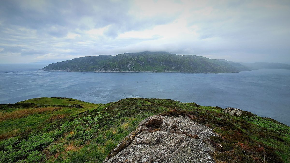 The Gulf of Corryvreckan between Jura and Scarba, home to the world's third-largest whirlpool