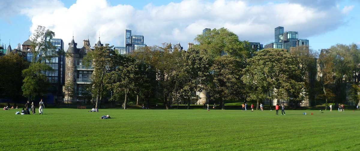 The Meadows park in Edinburgh, the green space between Marchmont, Newington and the Old Town