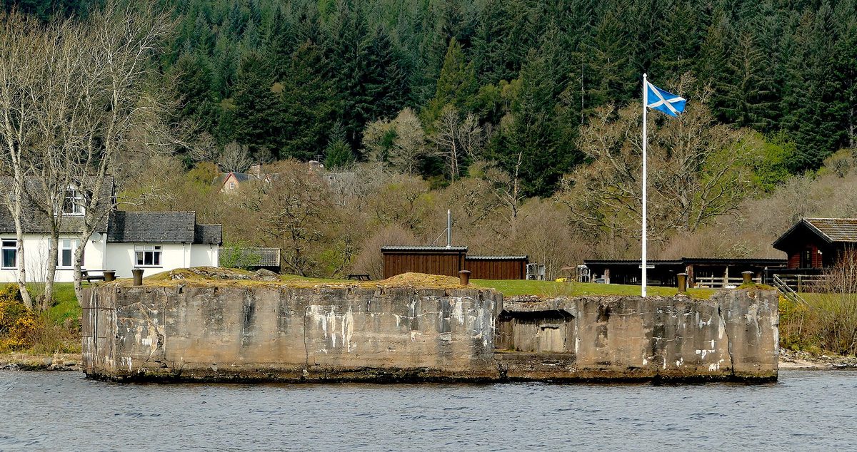 The old stone pier on the Loch Ness shore at Fort Augustus, the southern departure point for Loch Ness cruises