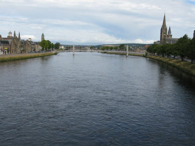 The River Ness in Inverness, the best base town for Highland archive and Scottish clan ancestry research